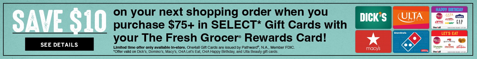 gift card promo, learn more